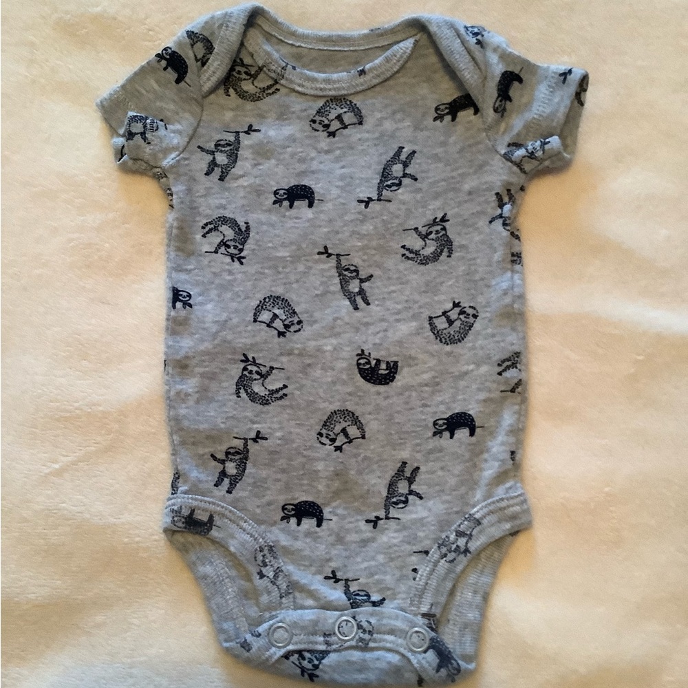 Sloth bodysuit by Carters size Preemie